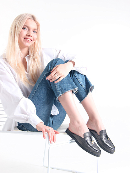 картинка Мюли ED'ART 1070.2614'bl. черный астана от интернет магазина