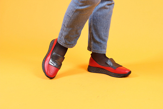 картинка Лоферы ED'ART 118.157'bl.red от интернет магазина