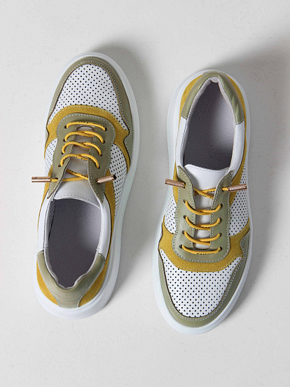 картинка Кеды ED'ART 149.LusiR2'w. Авокадо желтый от интернет магазина