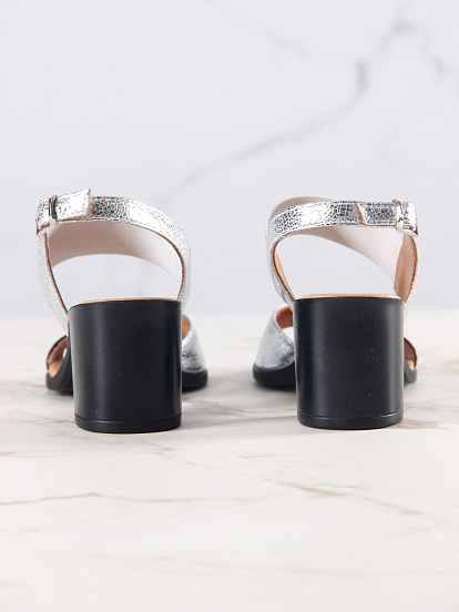 картинка Босоножки ED'ART 6004.624'bl.Черный-серебро от интернет магазина