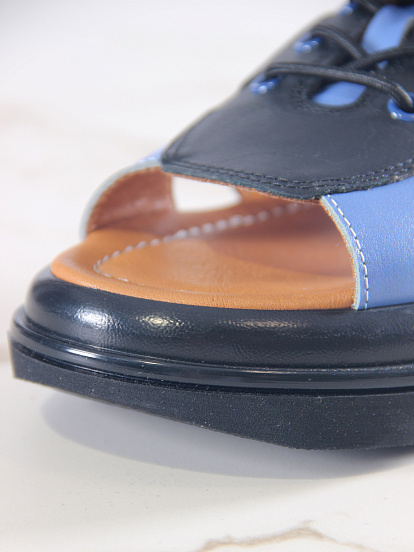 картинка Босоножки ED'ART 2029.2525'bl. Черный синий+черный от интернет магазина