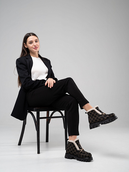 картинка Ботинки ED'ART 307. PODYUM141 'bl. черный гуччи от интернет магазина