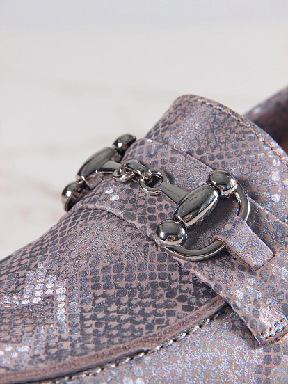 картинка Лоферы туфли ED'ART 174.1593'be. мутон мамба от интернет магазина