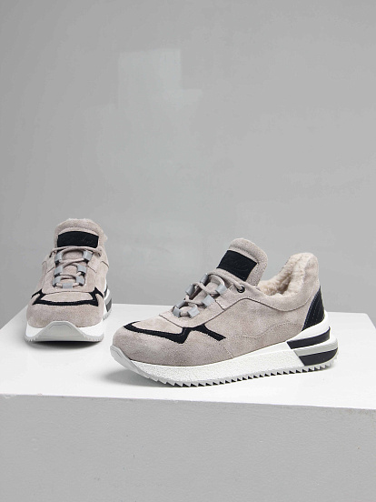 картинка Кроссовки ED'ART 150.mask`gr. каменный замша от интернет магазина