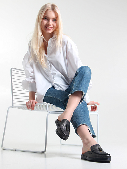 картинка Мюли ED'ART 1070.2614'bl. черный астана от интернет магазина