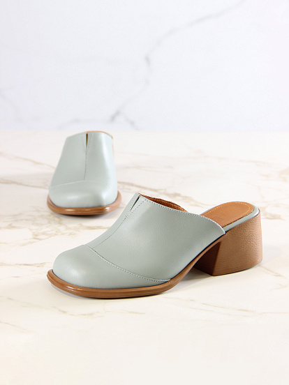 картинка Сабо ED'ART 5132.23663'br.Авокадо лион+коричневый от интернет магазина