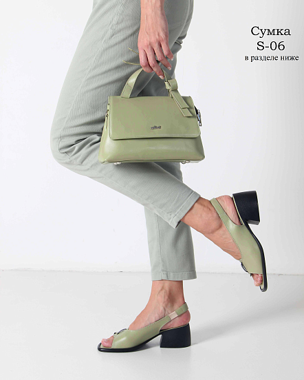 картинка Босоножки ED'ART 5020.23663'bl. Авокадо от интернет магазина