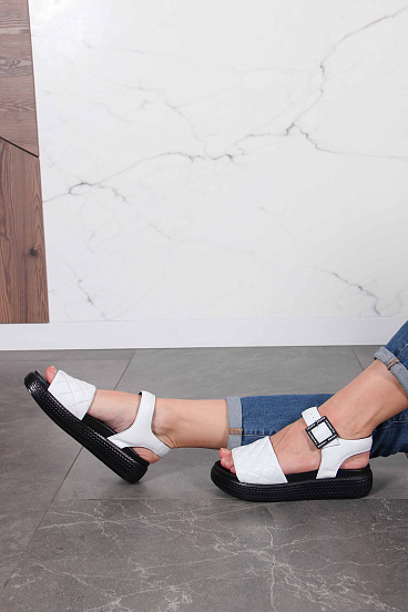 картинка Босоножки ED'ART 1028.2530'bl.белый от интернет магазина