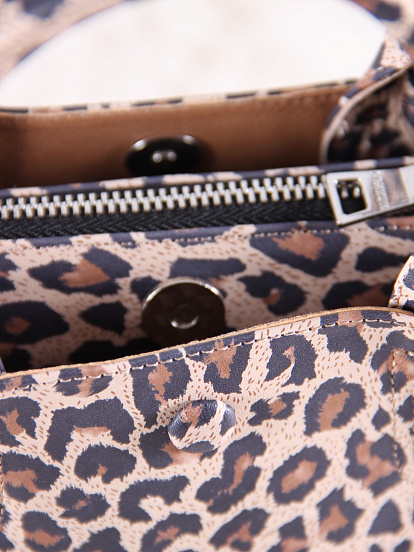 картинка Сумка  ED'ART s08.бежевый леопард от интернет магазина