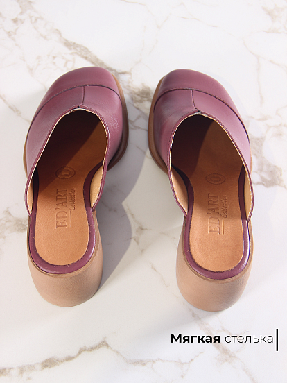 картинка Сабо ED'ART 5132.23663'br. Гнилая вишня+коричневый от интернет магазина