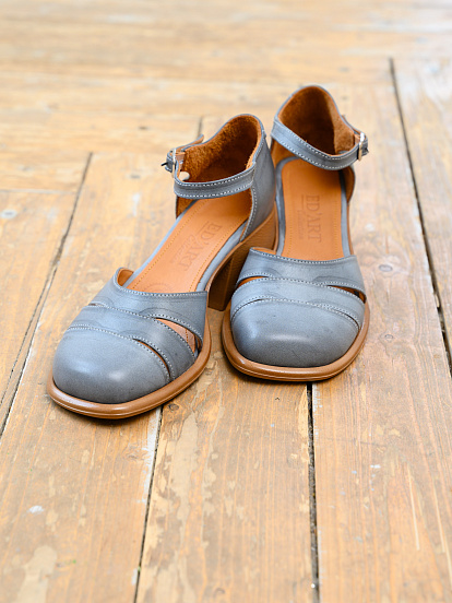 картинка Босоножки ED'ART 5032.23663'be. Серый вакса+коричневый от интернет магазина