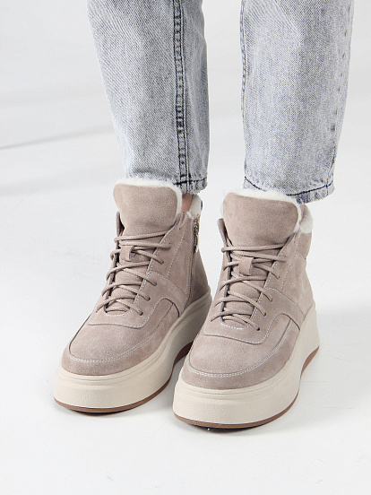 картинка Ботинки ED'ART 260.windy'be. каменный замш от интернет магазина