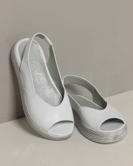 картинка Босоножки ED'ART 1042.2530'w. Белый серый от интернет магазина