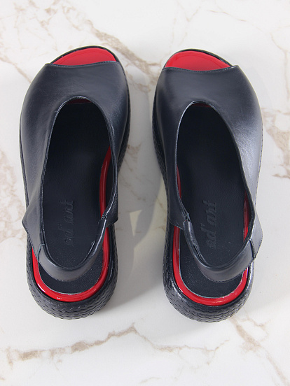 картинка Босоножки ED'ART 1019.2530'bl. красный+черный от интернет магазина