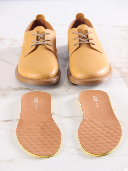 картинка Туфли ED'ART 181.ОКСЕ'br. Лион тыква+коричневый от интернет магазина