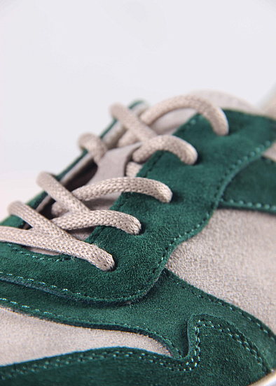 картинка Кеды ED'ART 149.LusiR2'la. зеленый каменный замша от интернет магазина