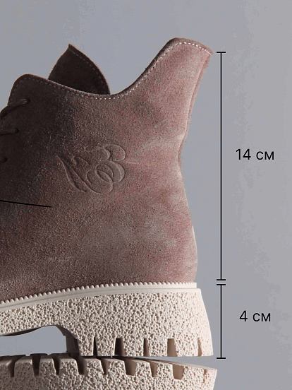 картинка Ботинки ED'ART 228.V.1541'be. Капучино замша от интернет магазина