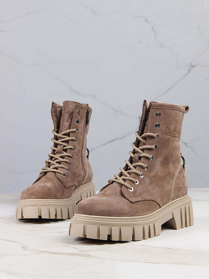 картинка Ботинки ED'ART 329.21153'bе. серо коричневый замша от интернет магазина