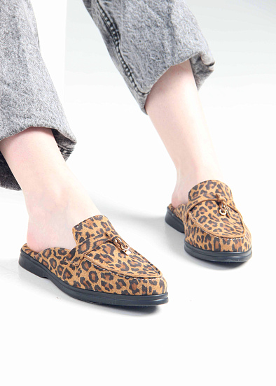 картинка Мюли ED'ART 1070.2614'bl. коричневый леопард от интернет магазина