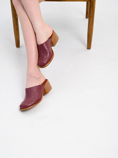 картинка Сабо ED'ART 5132.23663'br. Гнилая вишня+коричневый от интернет магазина