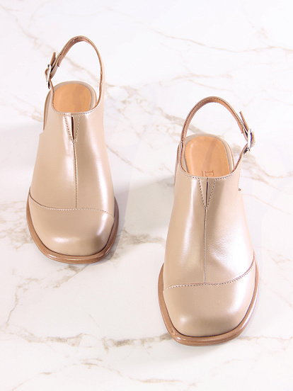 картинка Босоножки ED'ART 5133.23663'be. Круассан майами+коричневый от интернет магазина