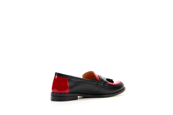 картинка Лоферы ED'ART 117.madonna'9g.black+red.laq от интернет магазина
