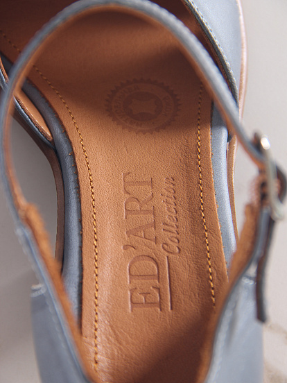 картинка Босоножки ED'ART 5032.23663'be. Серый вакса+коричневый от интернет магазина