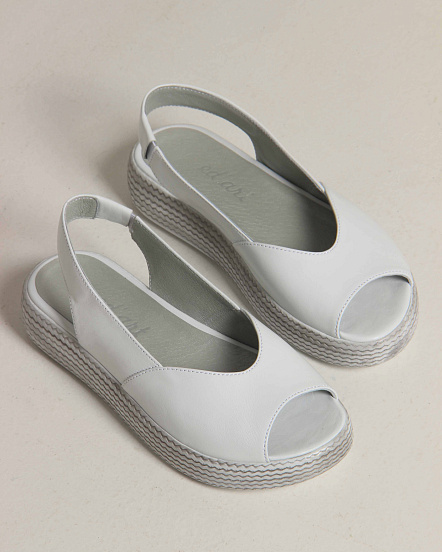 картинка Босоножки ED'ART 1042.2530'w. Белый серый от интернет магазина