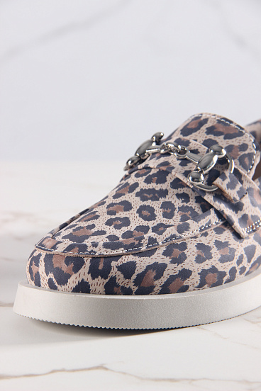 картинка Лоферы туфли ED'ART 172.1841'be. бежевый леопард от интернет магазина