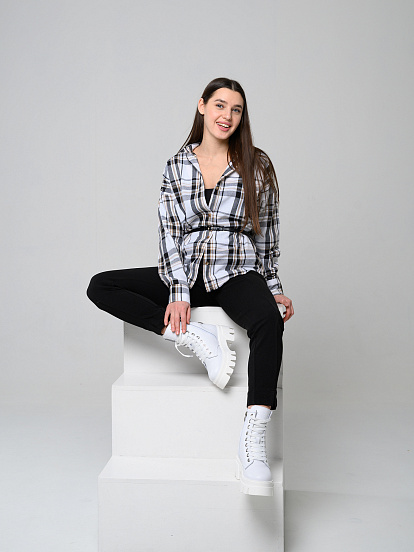 картинка Ботинки ED'ART 329.зиплайн'w. белый от интернет магазина