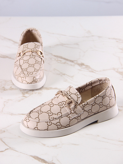 картинка Лоферы туфли ED'ART 172.1841'be. бежевый гуччи от интернет магазина