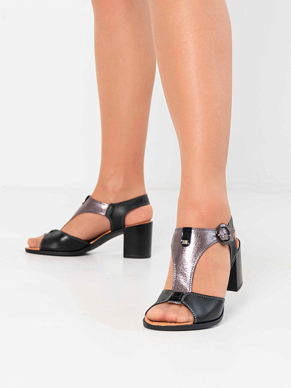 картинка Босоножки ED'ART 6001.624'bl. Никель от интернет магазина