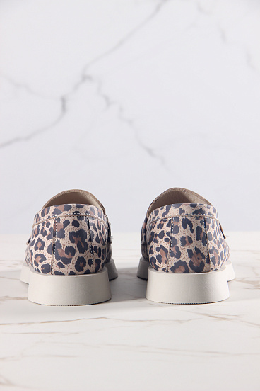 картинка Лоферы туфли ED'ART 172.1841'be. бежевый леопард от интернет магазина