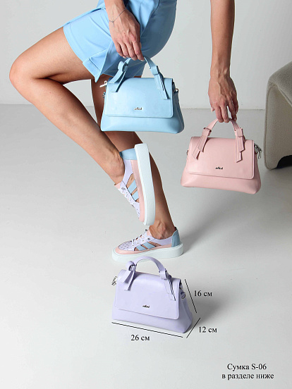 картинка Кроссовки ED'ART 165.P.Lusi23.'w. Розовый голубой фиолетовый от интернет магазина