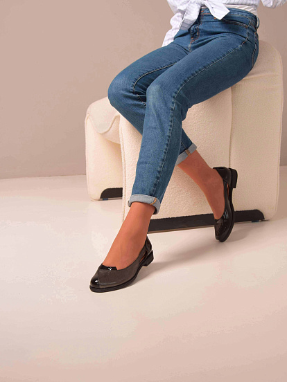 картинка Туфли ED'ART 160.madonna'bl.Черный лак астана от интернет магазина