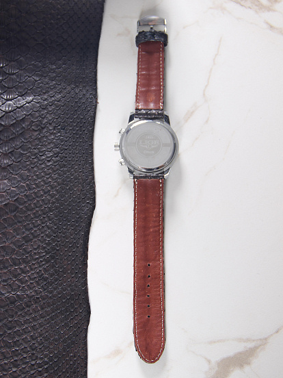 картинка Ремешок на часы R22 коричневый питон от интернет магазина