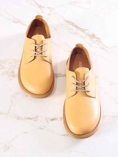 картинка Туфли ED'ART 181.ОКСЕ'br. Лион тыква+коричневый от интернет магазина