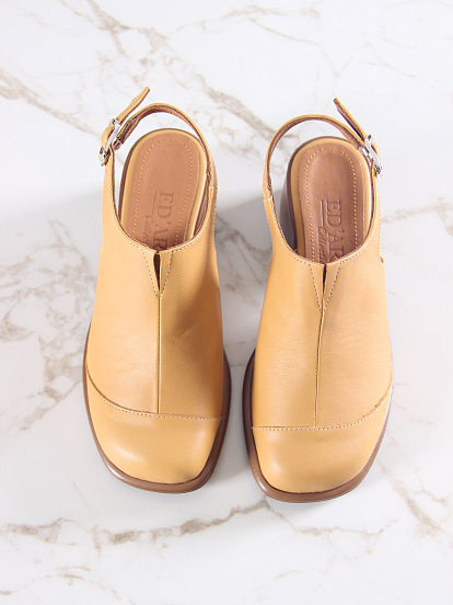 картинка Босоножки ED'ART 5133.23663'be. Тыква лион+коричневый от интернет магазина