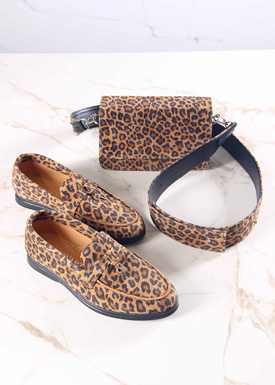 картинка Сумка-клатч ED'ART k08.коричневый леопард от интернет магазина