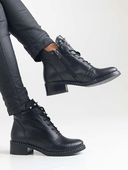 картинка Ботильоны ED'ART 244.vena.black от интернет магазина