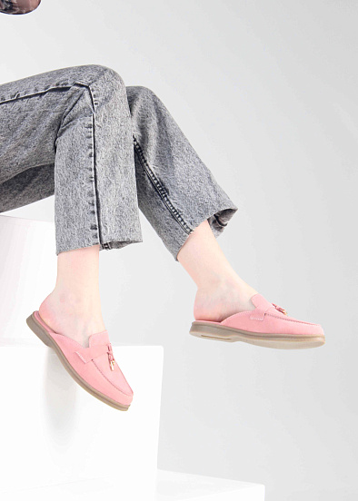 картинка Мюли ED'ART 1070.2614'be. розовый замша от интернет магазина