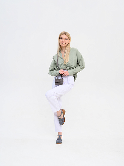 картинка Босоножки ED'ART 5035.23663'bе. Вакса серая +коричневый от интернет магазина