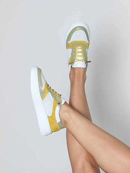 картинка Кеды ED'ART 149.LusiR2'w. Авокадо желтый от интернет магазина