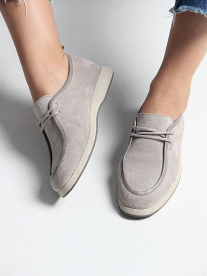 картинка Мокасины ED'ART 191.1607'be. каменный замша от интернет магазина