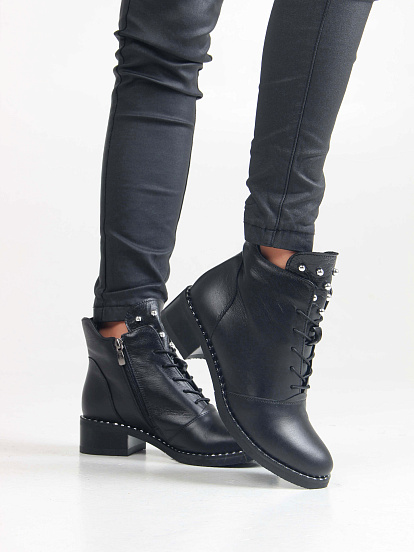 картинка Ботильоны ED'ART 244.vena.black от интернет магазина