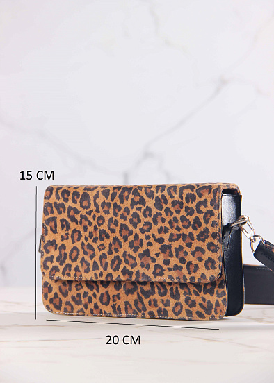 картинка Сумка-клатч ED'ART k08.коричневый леопард от интернет магазина