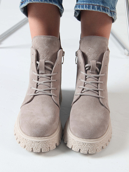 картинка Ботинки ED'ART 228.V.1541'be. Каменный замша от интернет магазина