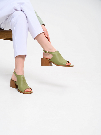 картинка Босоножки ED'ART 4013.23663'bе. Олива орех от интернет магазина