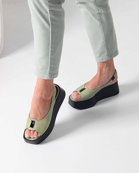 картинка Босоножки ED'ART 3020.22776'bl. Авокадо от интернет магазина