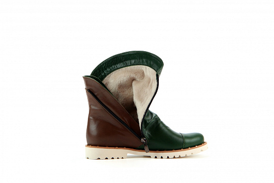 картинка Ботинки ED'ART 233.sigma-pyr'w.green+brown от интернет магазина